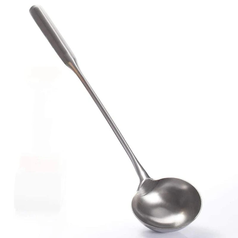 Soup Ladle, Wok Spatula with Long Handle. Rustproof, Heat Resistance Stainless steel