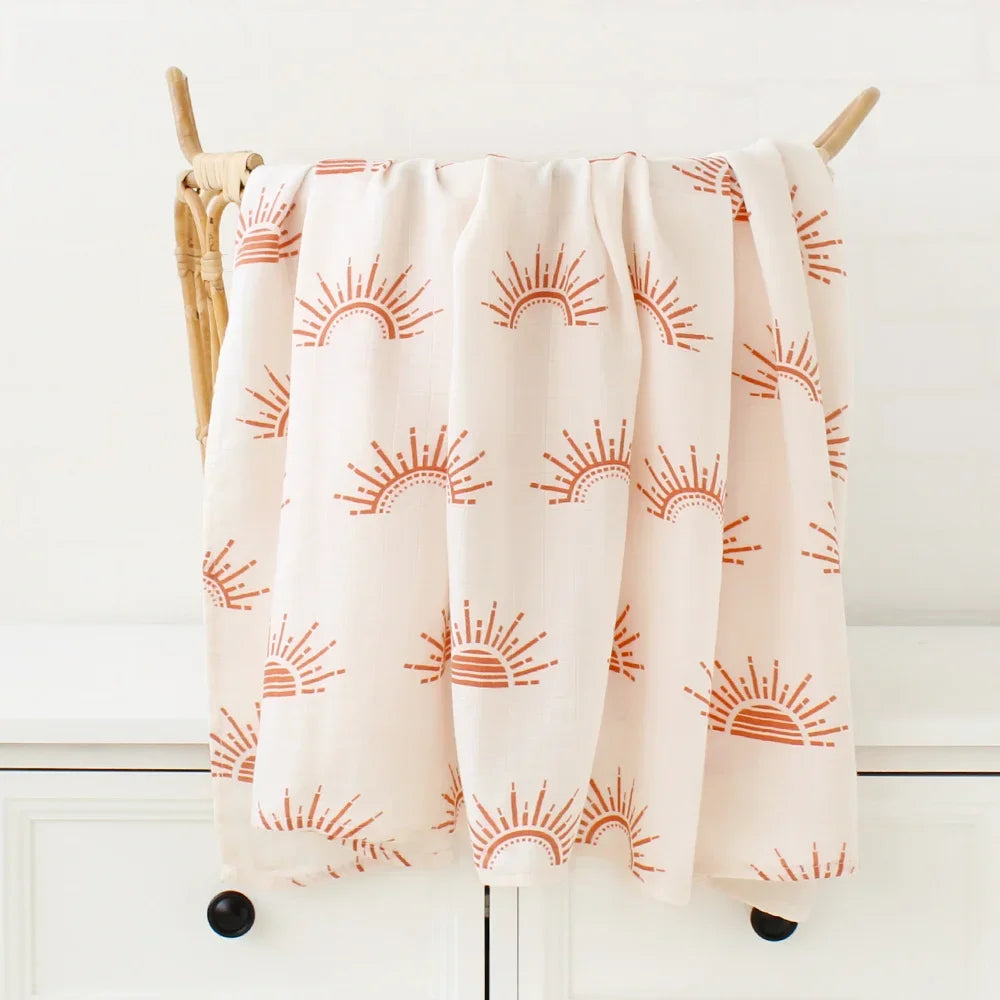 Bamboo Baby Blankets Newborn Muslin Swaddle 120x120 Baby Wrap