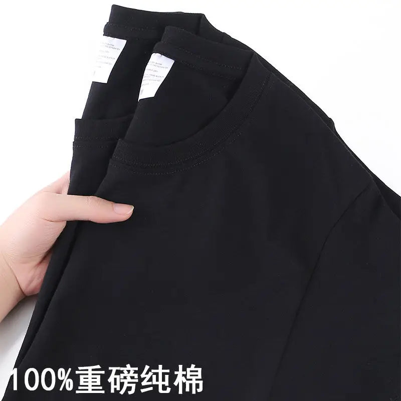 100% Cotton T-shirt O Neck Short-sleeve