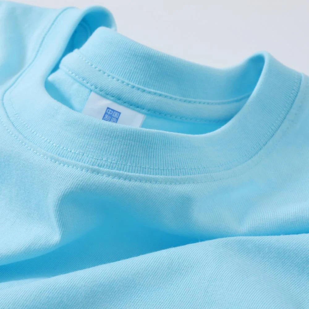 100% Cotton Basic White T Shirt Unisex Crew Neck