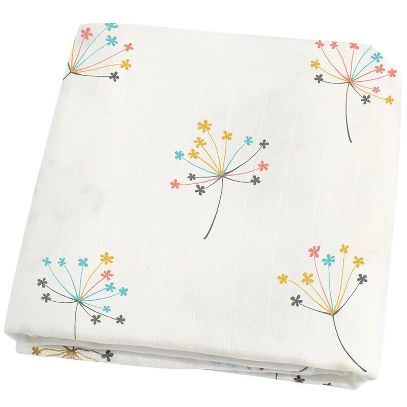 Bamboo Baby Blankets Newborn Muslin Swaddle 120x120 Baby Wrap