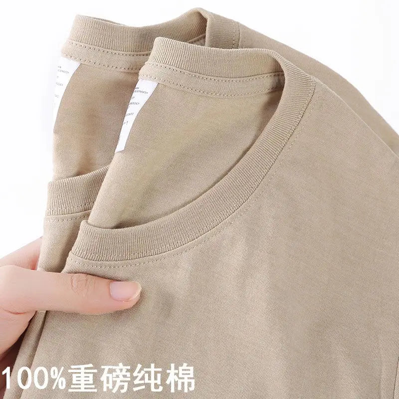 100% Cotton T-shirt O Neck Short-sleeve