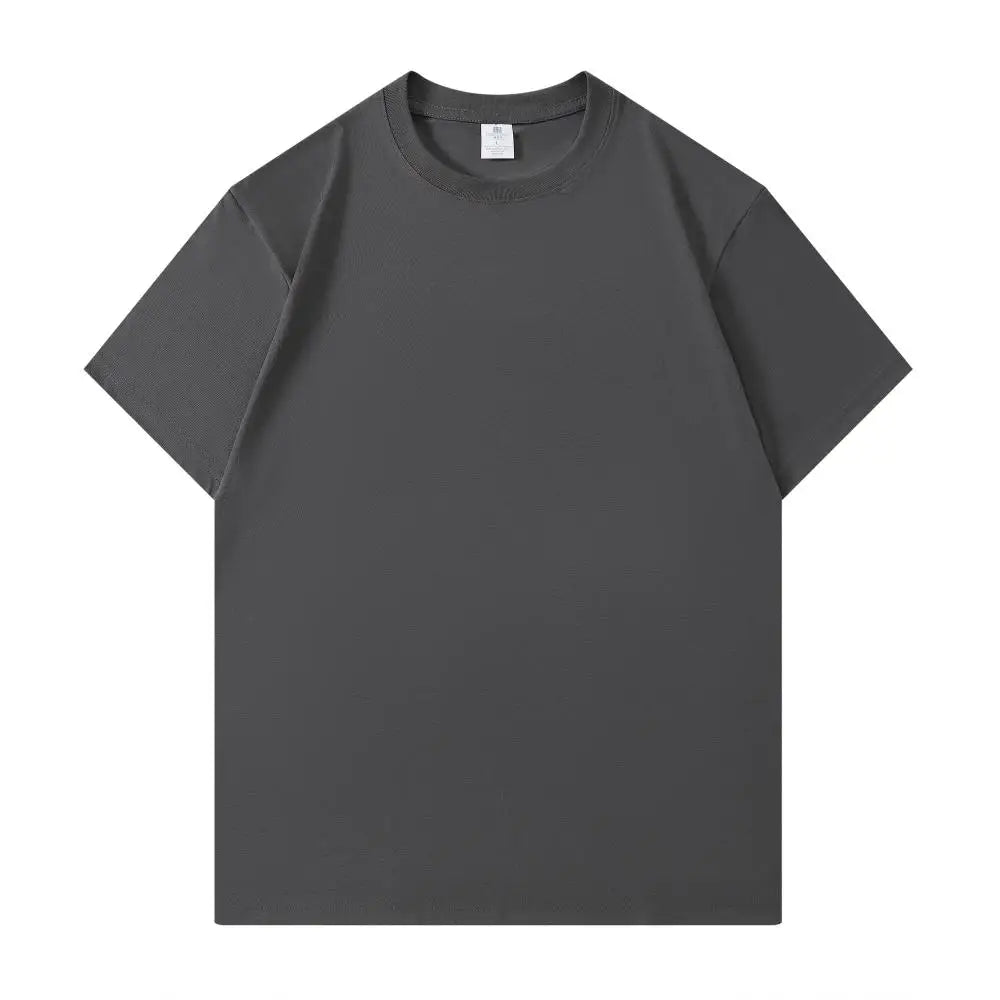 100% Cotton Basic White T Shirt Unisex Crew Neck