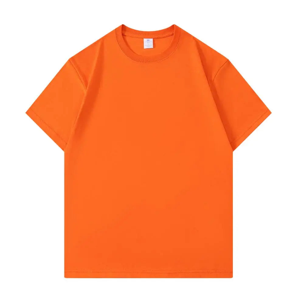 100% Cotton Basic White T Shirt Unisex Crew Neck