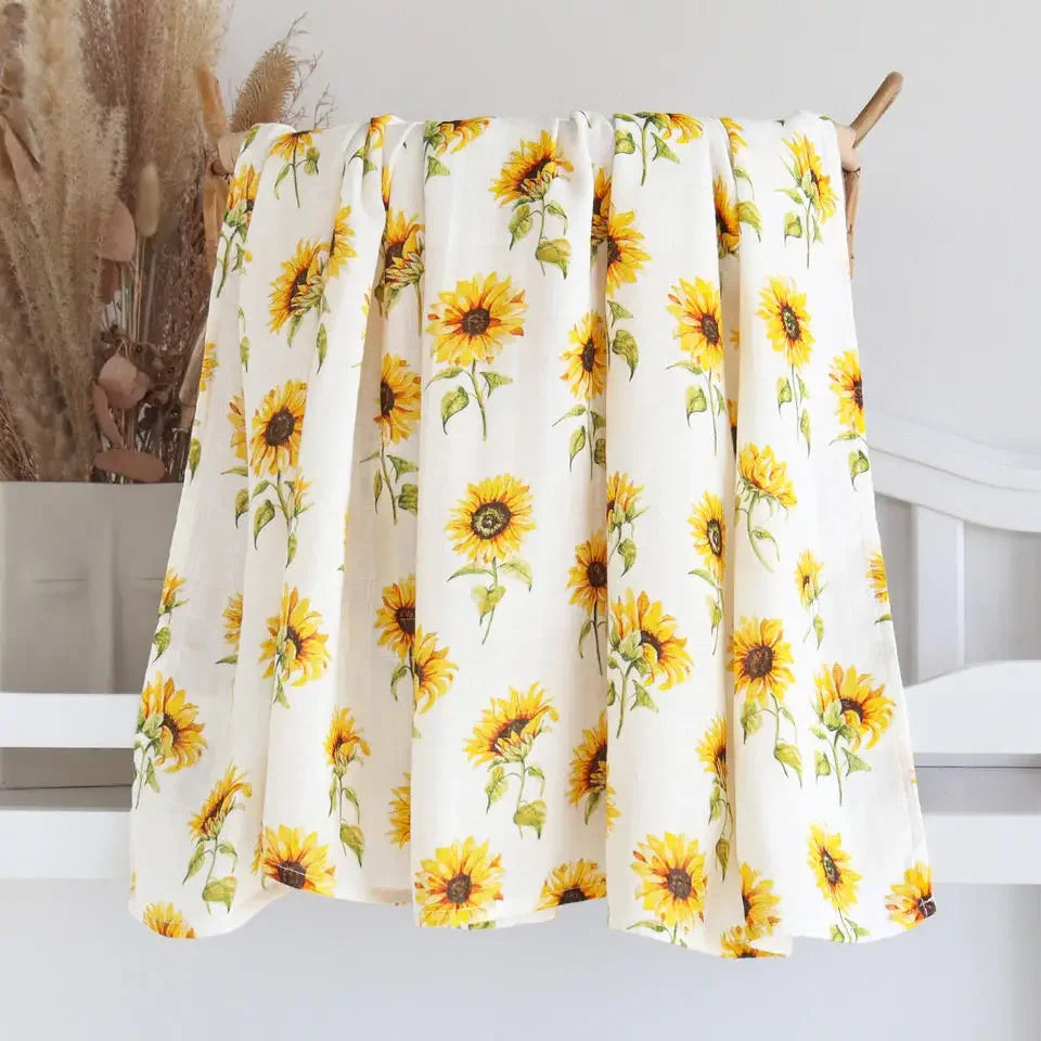 Bamboo Baby Blankets Newborn Muslin Swaddle 120x120 Baby Wrap