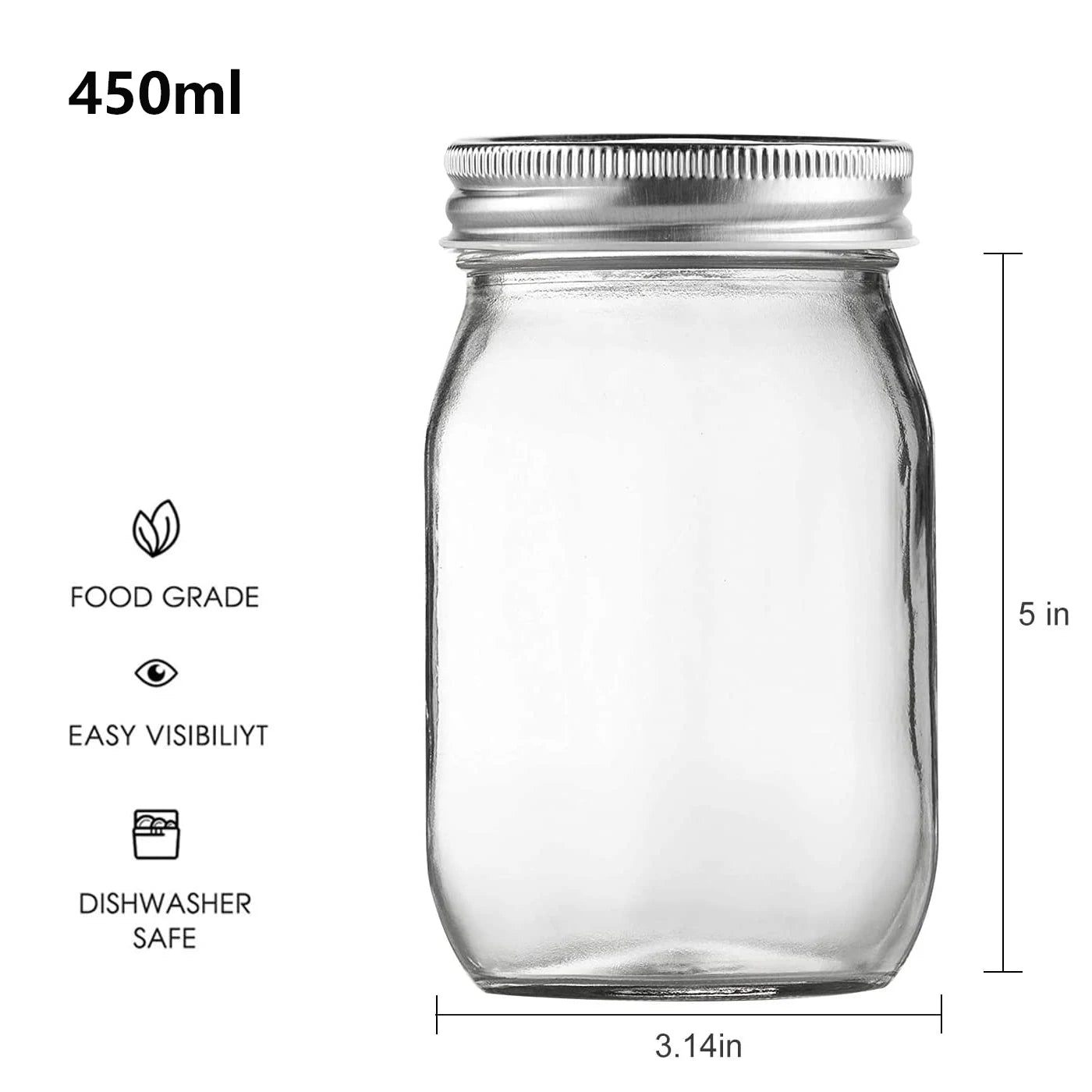 Mason Jars With Regular Lids and Bands
