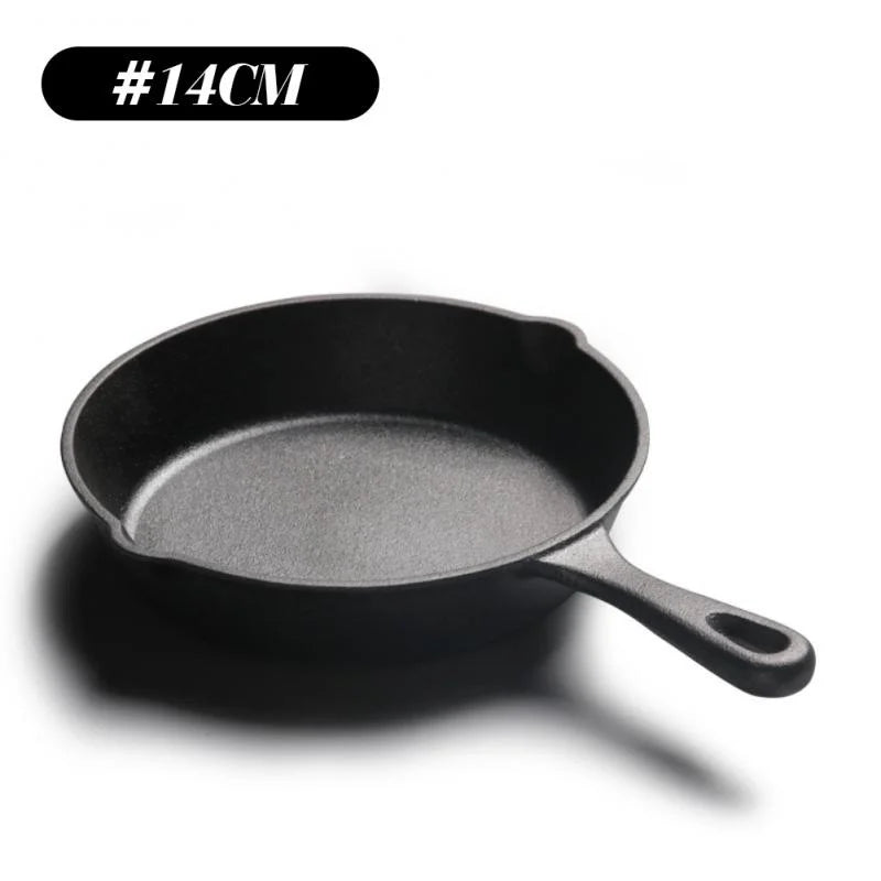 High Quality Cast Iron Pan 14cm 16cm 20cm Non Stick