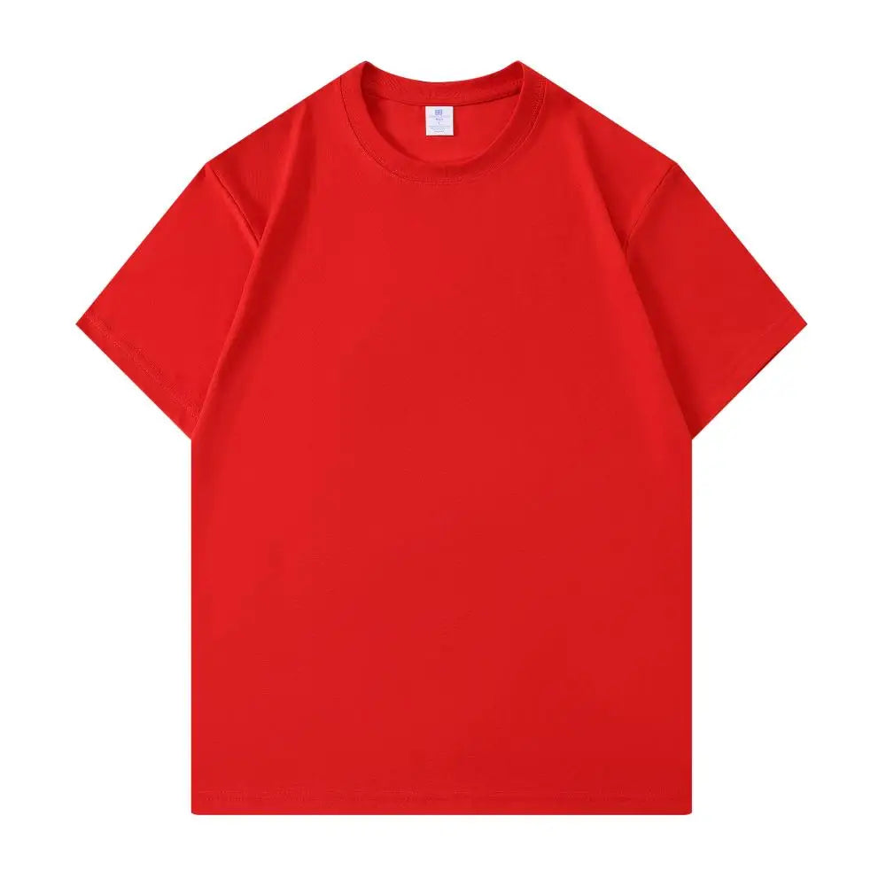 100% Cotton Basic White T Shirt Unisex Crew Neck