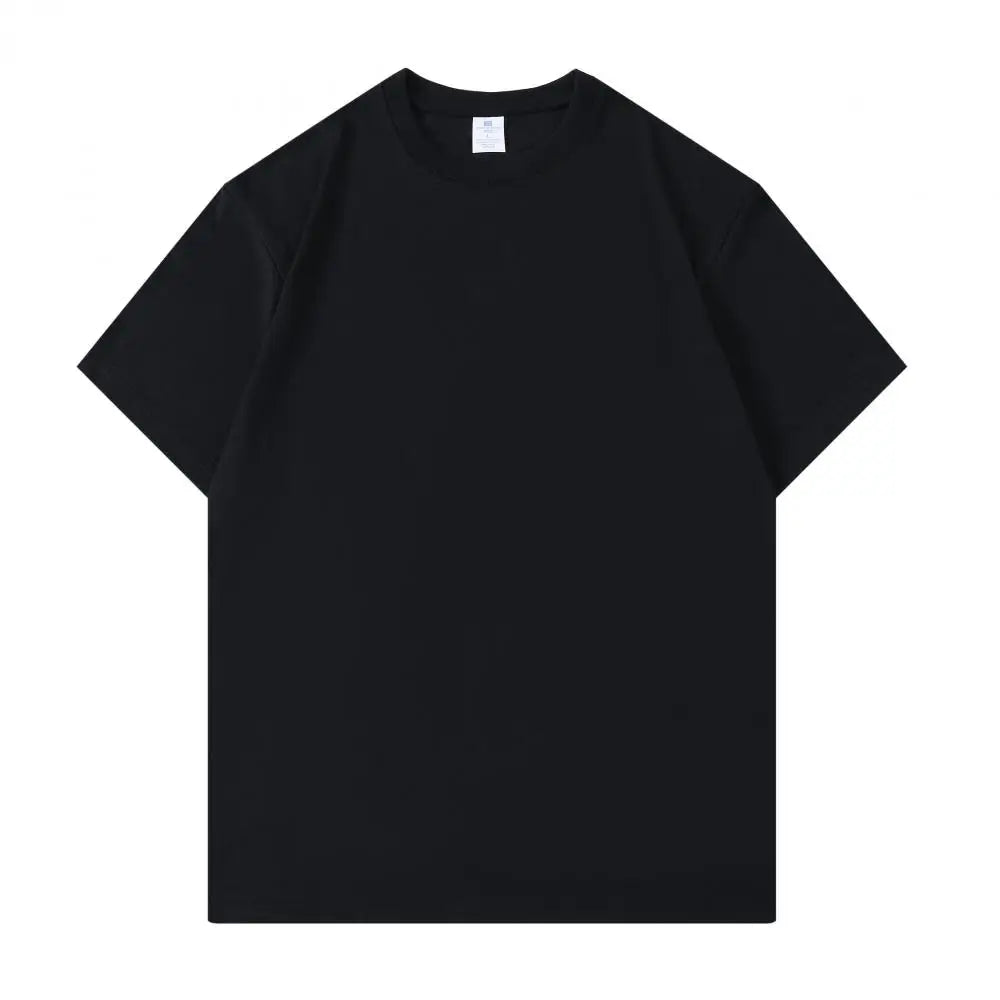 100% Cotton Basic White T Shirt Unisex Crew Neck