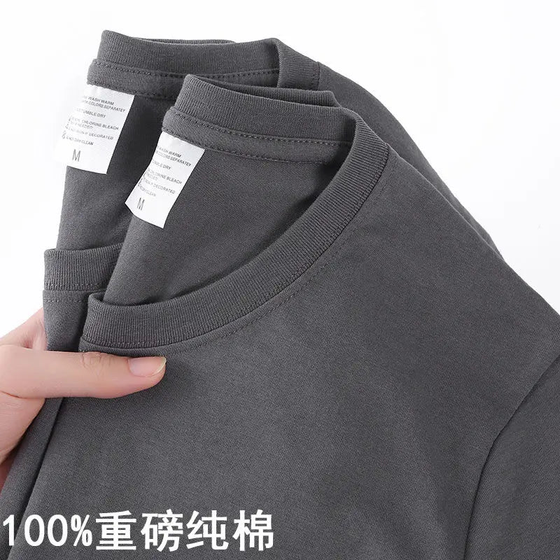 100% Cotton T-shirt O Neck Short-sleeve