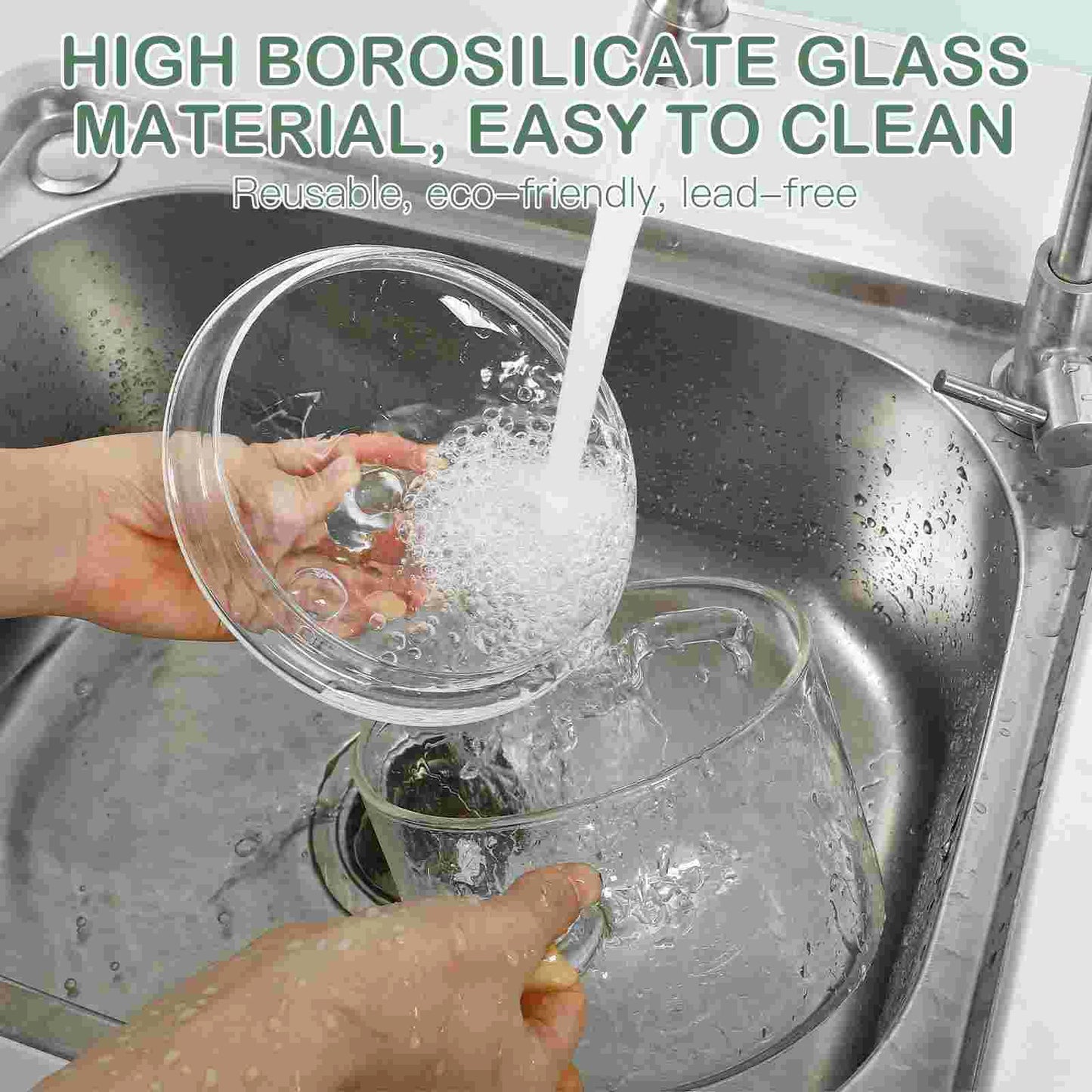 Clear Saucepan Cooking Pot with Lid High Borosilicate