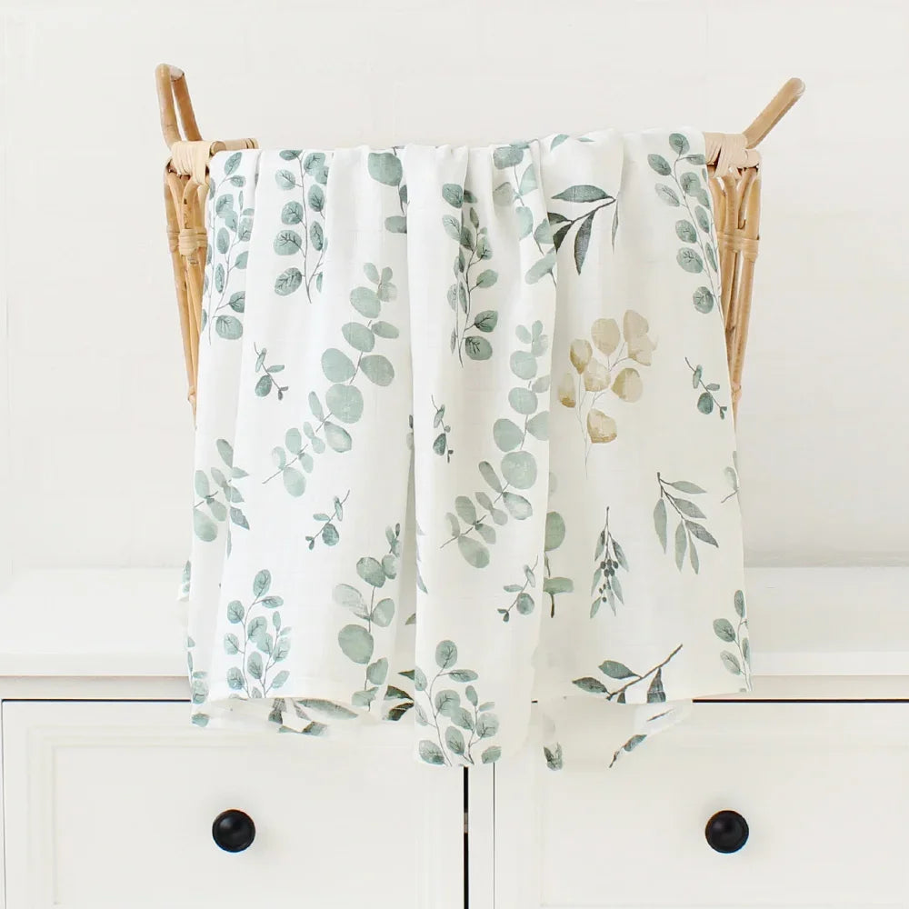 Bamboo Baby Blankets Newborn Muslin Swaddle 120x120 Baby Wrap