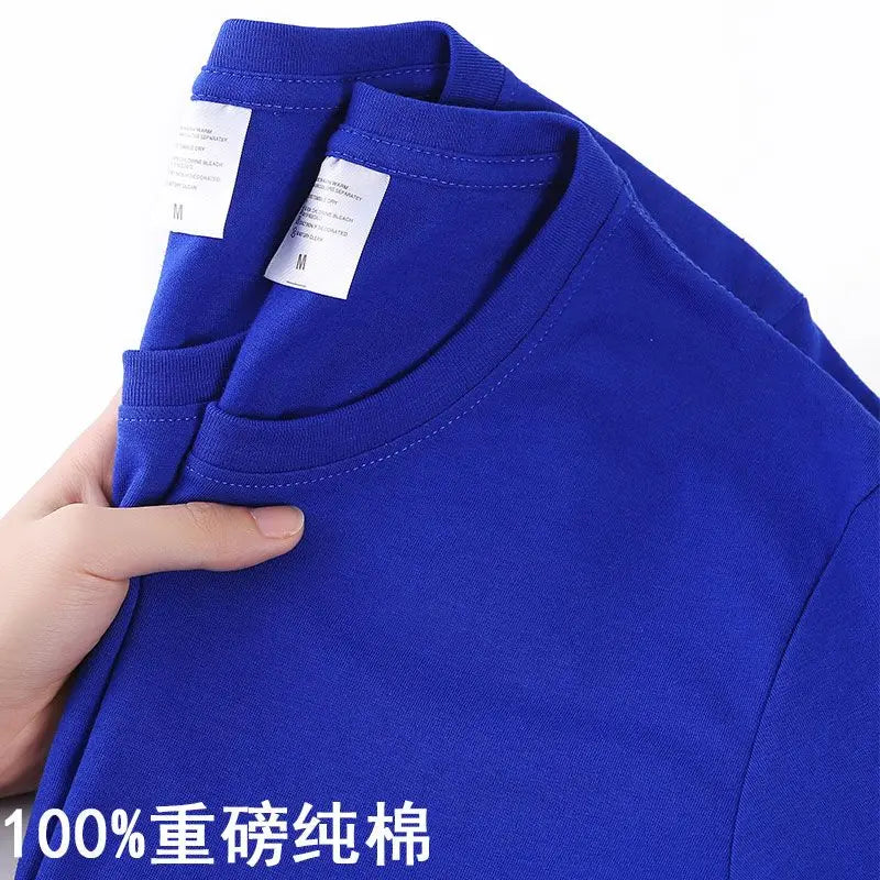 100% Cotton T-shirt O Neck Short-sleeve