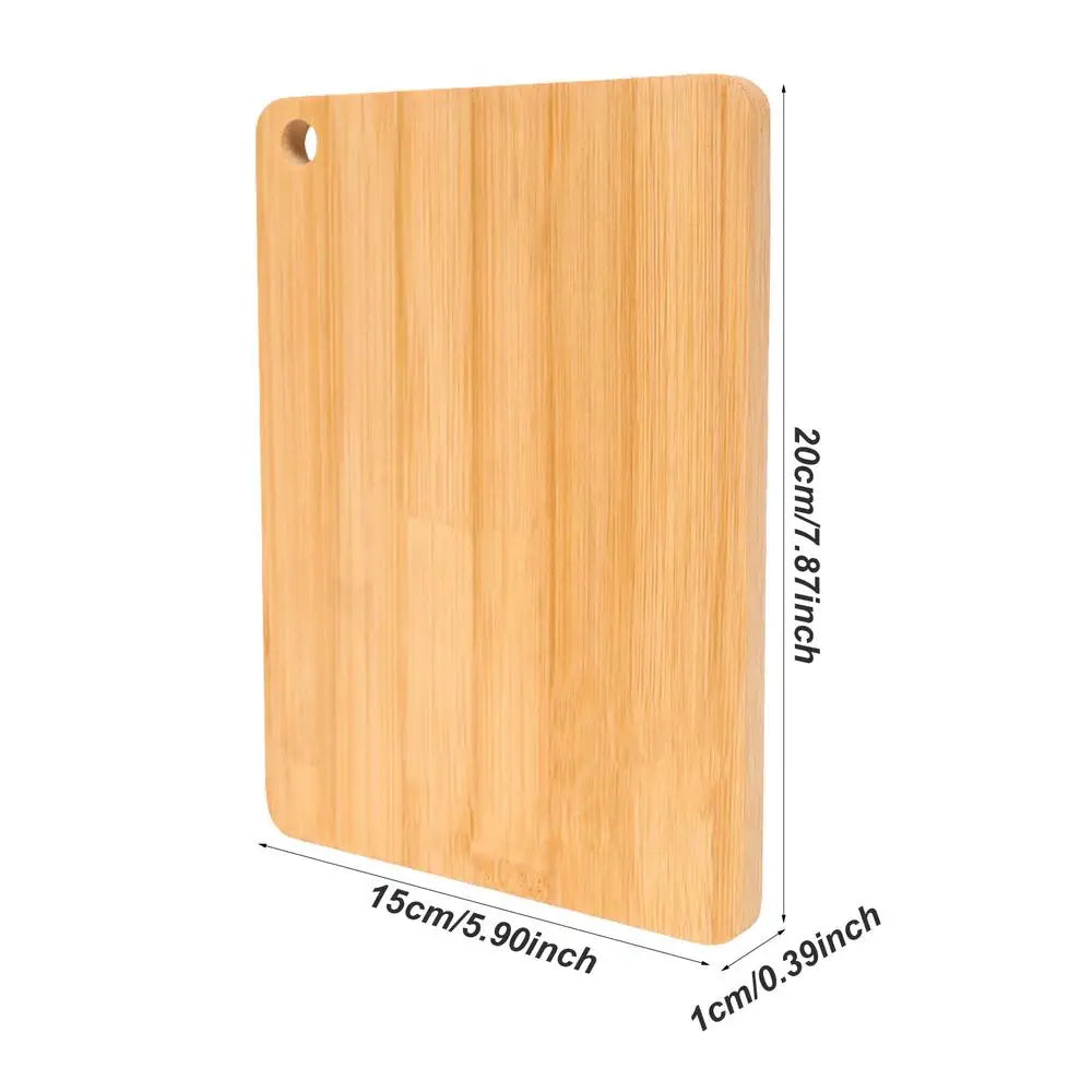 Large Kitchen Bamboo Cutting Board. Double-sided and Wall Hangable Chopping Board