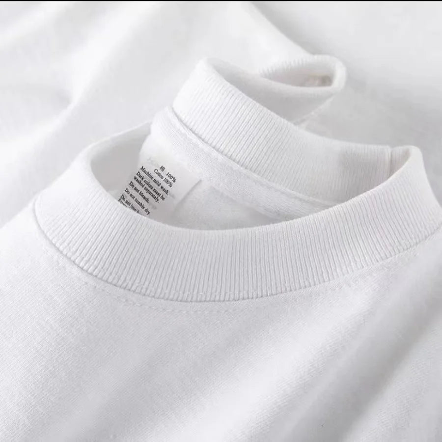 100% Cotton T-shirt O Neck Short-sleeve