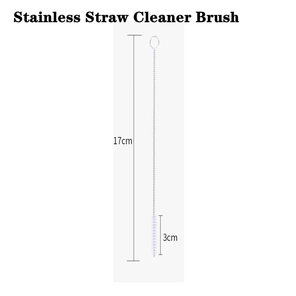Portable Reusable Telescopic Stainless Steel Metal Straw With Cleaning Brush and Travel Case