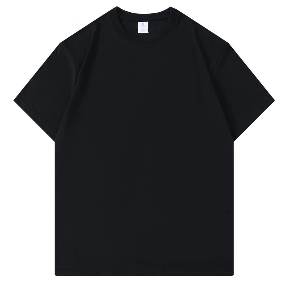 100% Cotton Basic White T Shirt Unisex Crew Neck
