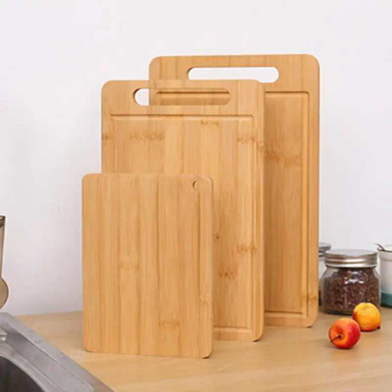 Large Kitchen Bamboo Cutting Board. Double-sided and Wall Hangable Chopping Board