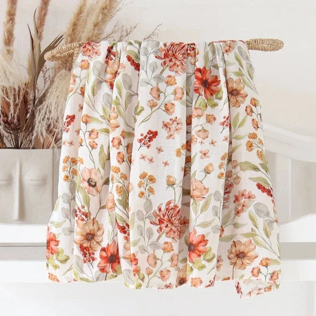 Bamboo Baby Blankets Newborn Muslin Swaddle 120x120 Baby Wrap