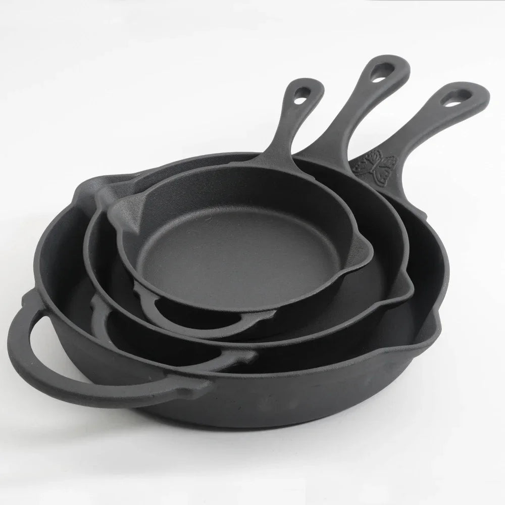 High Quality Cast Iron Pan 14cm 16cm 20cm Non Stick