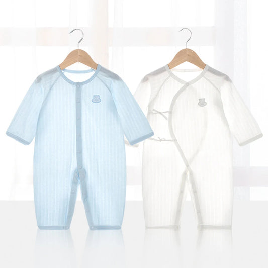 Summer Baby Jumpsuit 100% Breathable Cotton - Thin Material for Hot Climate