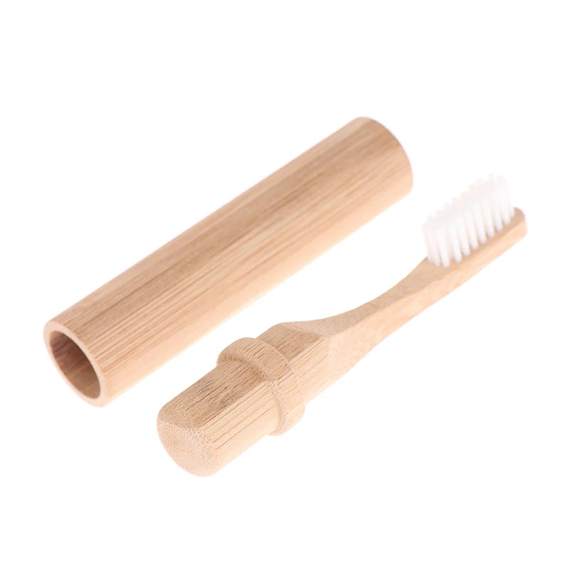 Natural Bamboo Travel Toothbrush (Collapsible)