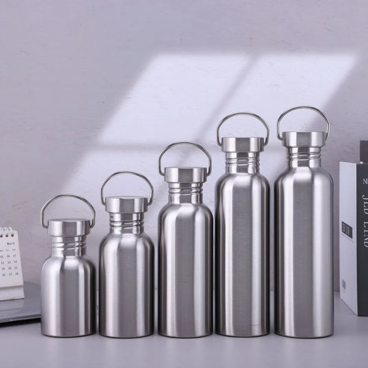 Stainless Steel Water Bottle with handle- Large Capacity 2000ml/1000ml/500ml