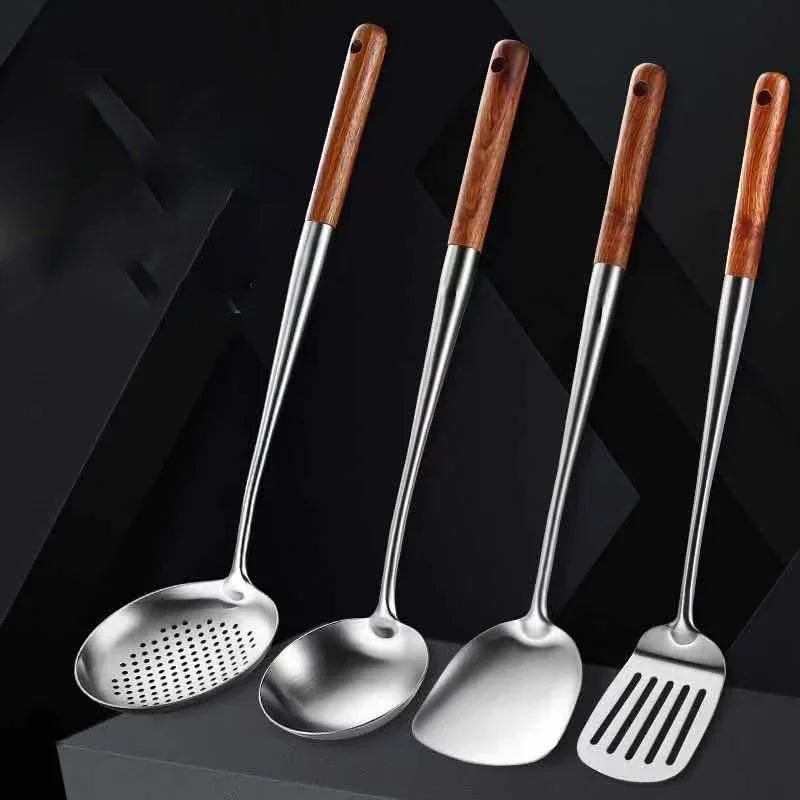 Luxe Design Wok Spatula & Ladle Tool Set