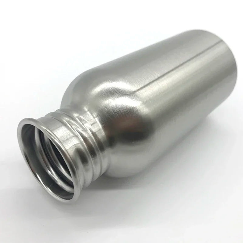 Stainless Steel Water Bottle with Bamboo handle variant 1000ml/750ml/500ml/350ml