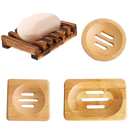 Natural Soap Box -Bamboo Bath Soap Holder