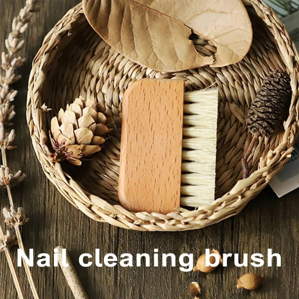 Boar Bristle Nail Brush COMPACT