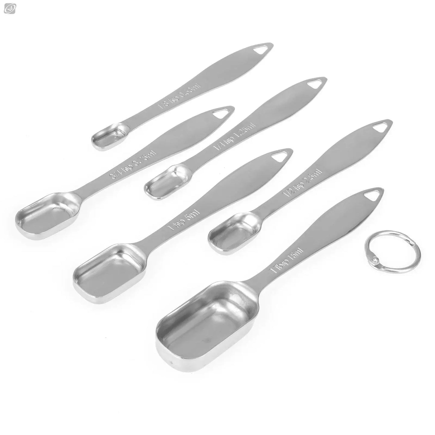 Deluxe Stainless Steel Measuring Cups and Spoons Set- Premium Measure Cups and Tablespoons Stackable Home kitchen