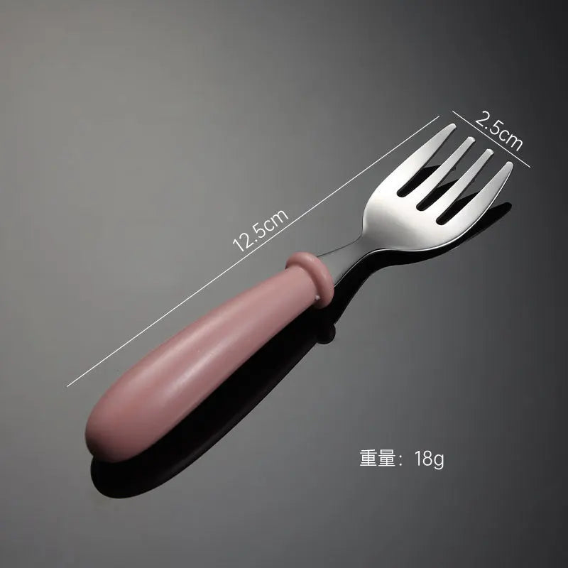 Stainless Steel Toddler Dinnerware Set - Baby Cutlery Set