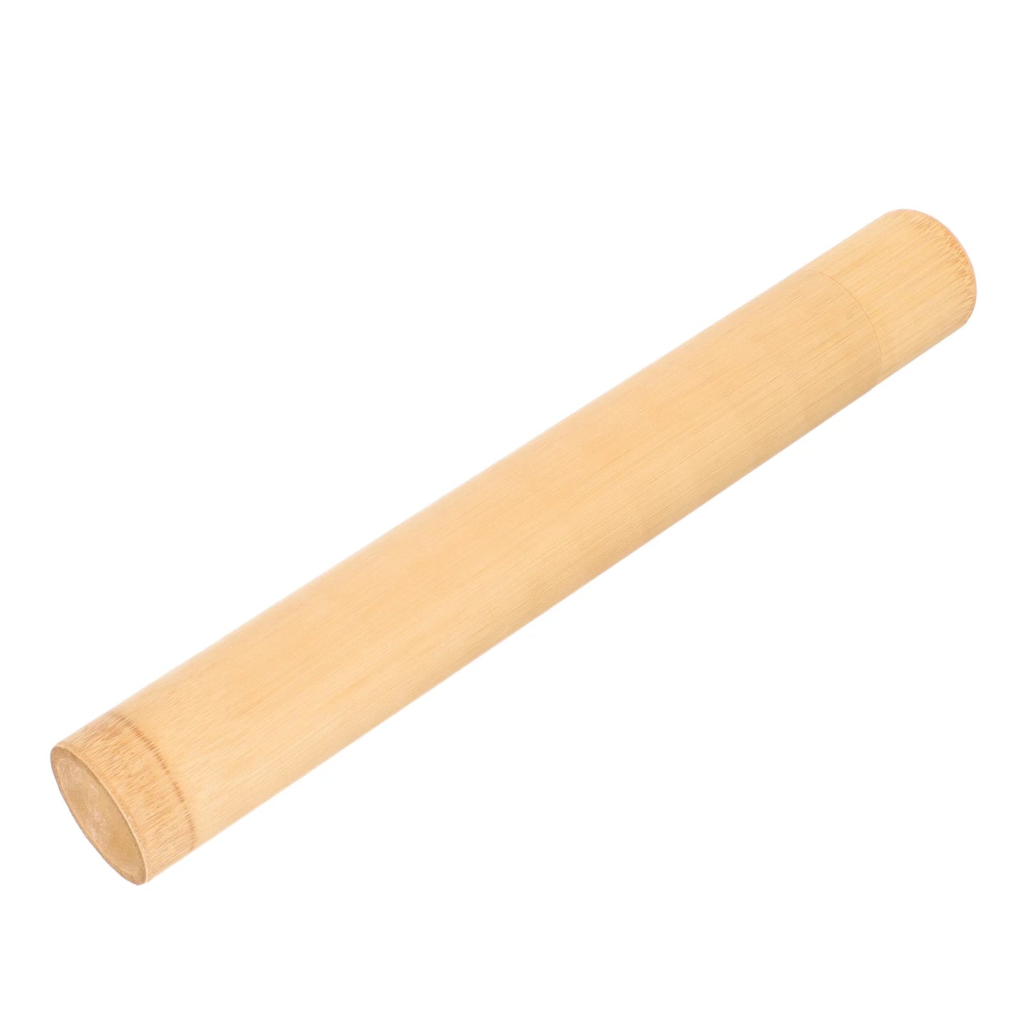 Compact Bamboo Toothbrush Storage Case