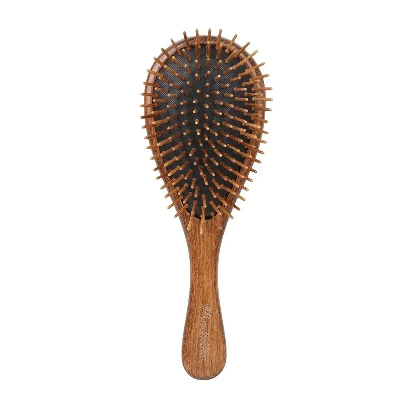 Women's Professional Air Cushion Hair Brush Made with Natural Wood