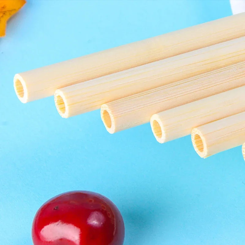 5/10pcs Reusable Bamboo Straws Natural Eco-friendly Bar Accessories