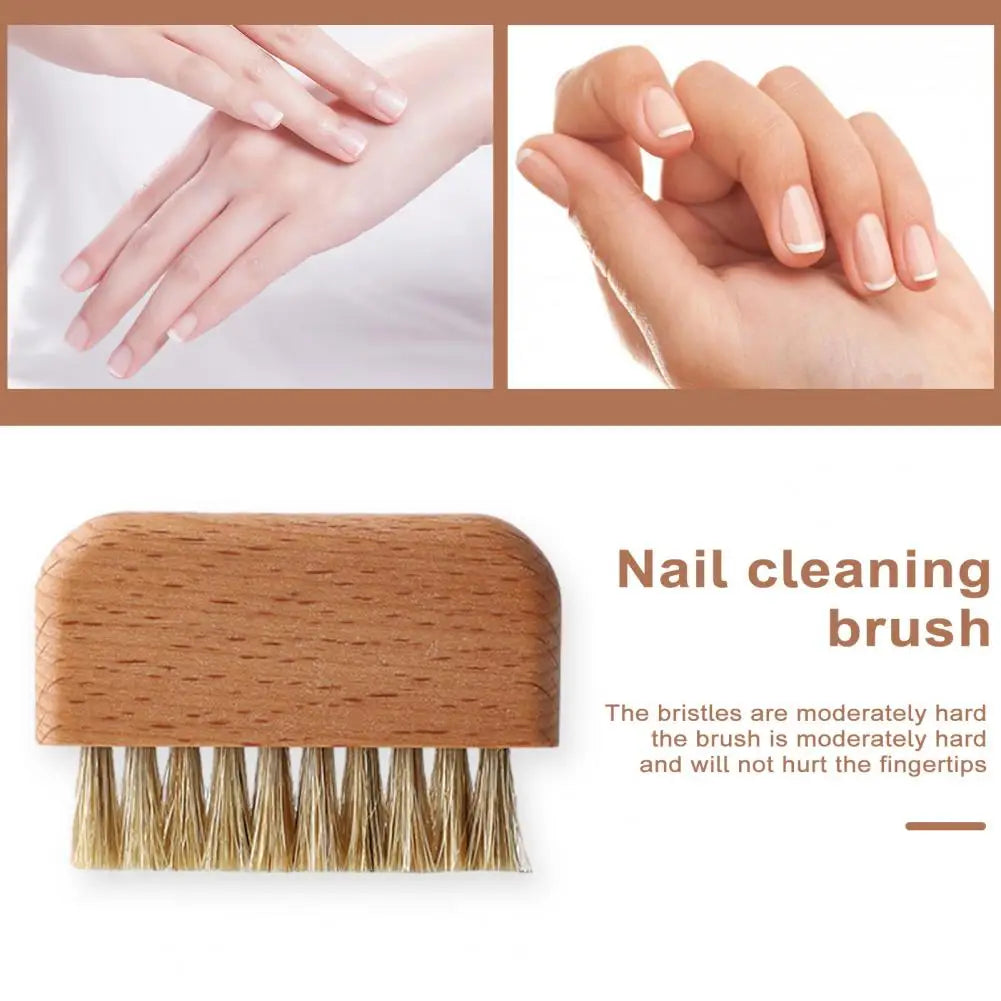 Boar Bristle Nail Brush COMPACT