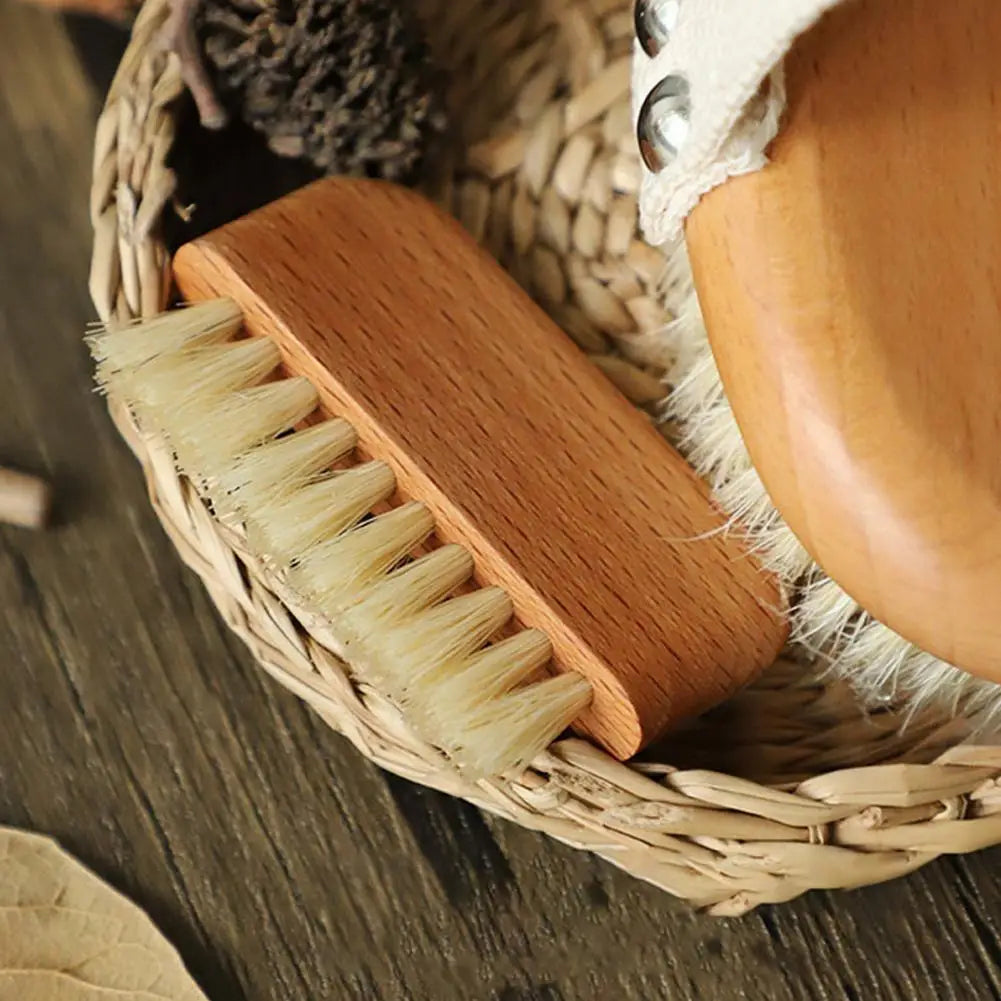 Boar Bristle Nail Brush COMPACT